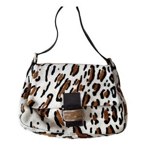 Fendi mama baguette ponyhair Leopard Print
